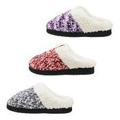 Wholesale - *OUTSIDE OF CA* WOMEN MULTI KNIT SLIPPERS 3-ASST COLORS-3-ASST SIZE C/P 36, UPC: 15776676772